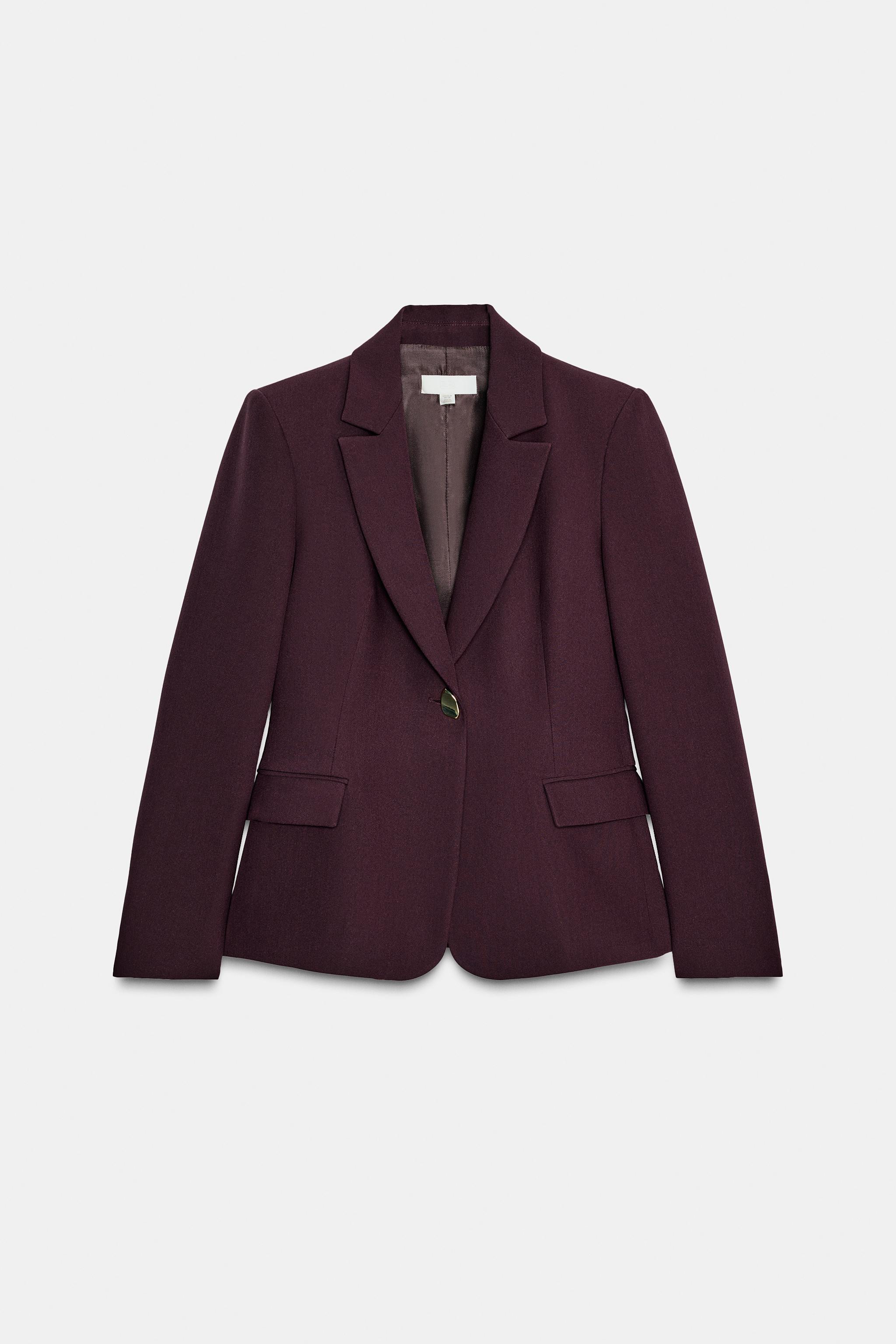 TAILORED BLAZER WITH SHOULDER PADS